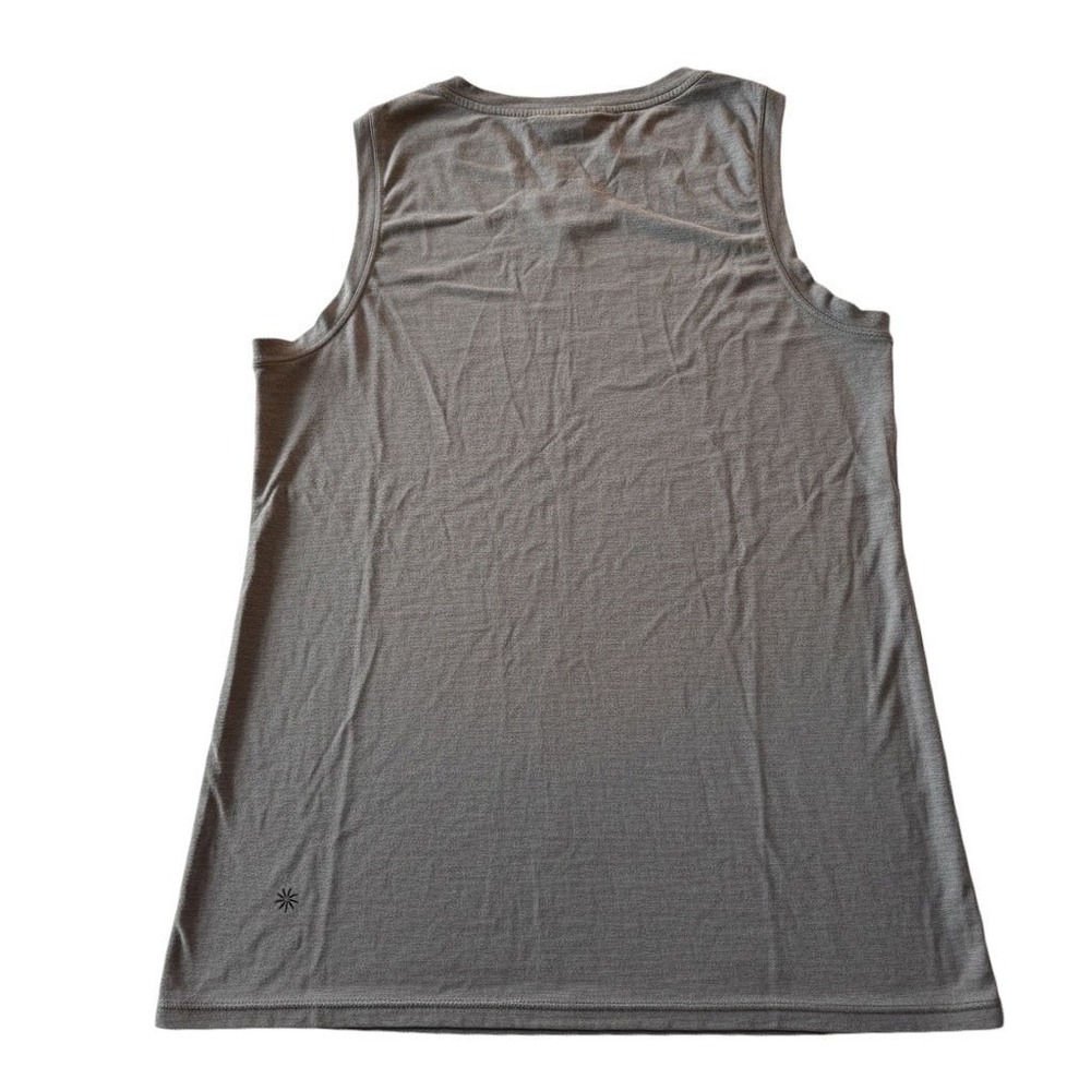 Athleta Womens Gray Heathered Muscle Tank Top Activewear Size M - Picture 2 of 6